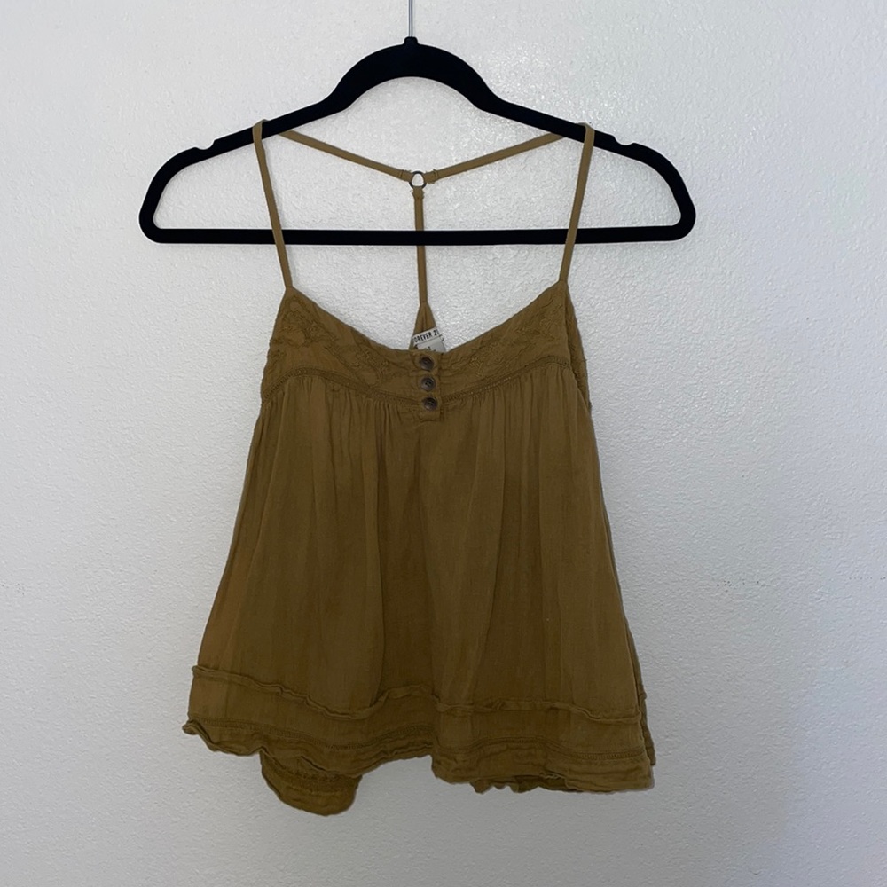 Olive green top